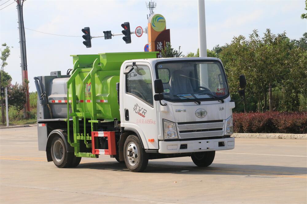 6方餐廚垃圾車(chē)-解放國(guó)六6方廚余泔水餐廚垃圾車(chē)廠家（方罐）
